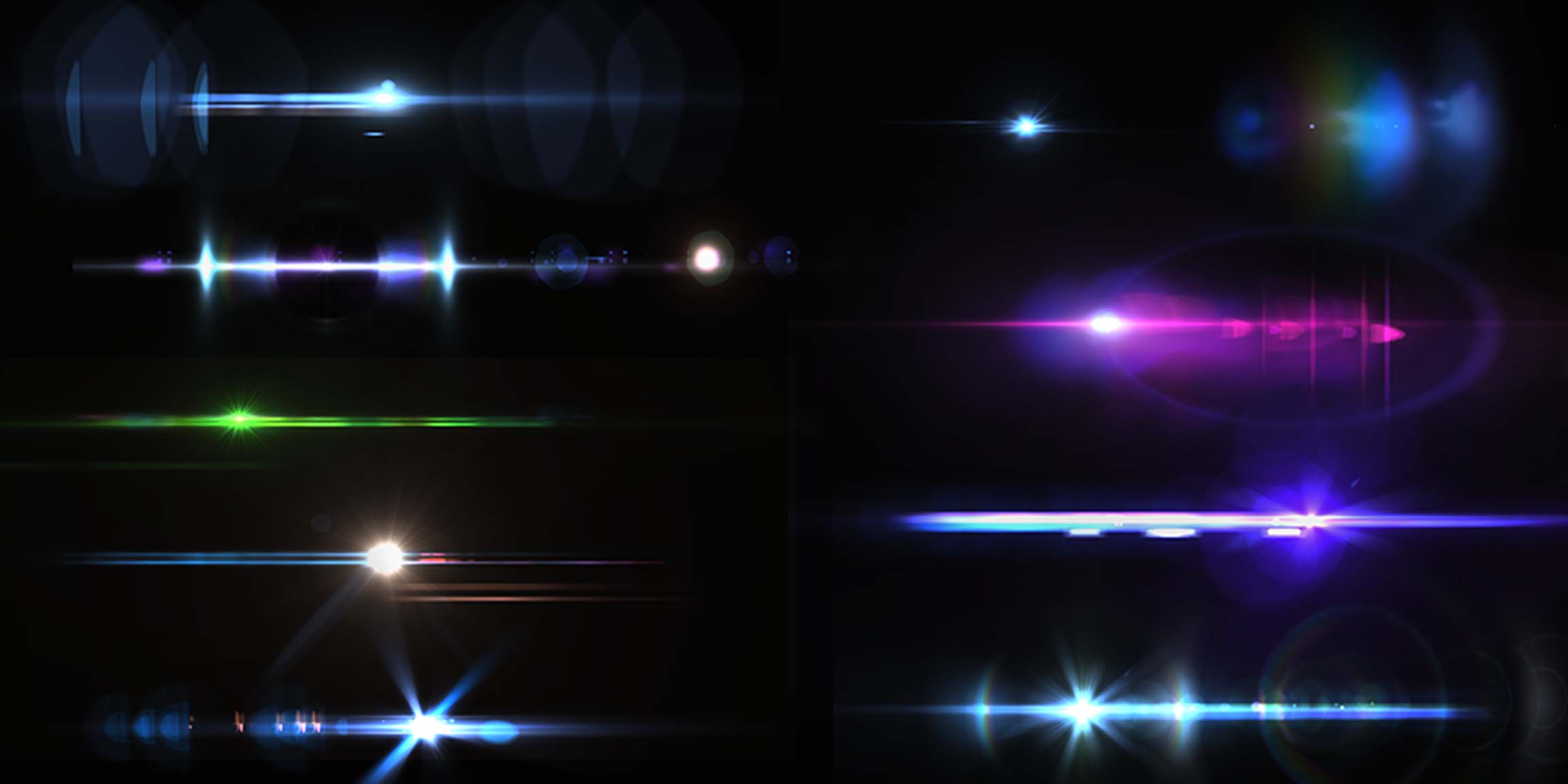 Cinematic Lense Flares in PSD